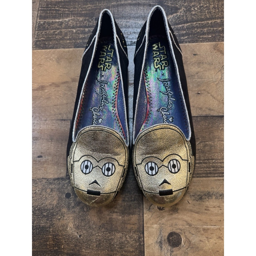 Disney Parks Irregular Choice Star Wars C3-PO Women's Loafer Sz 10 Shoes